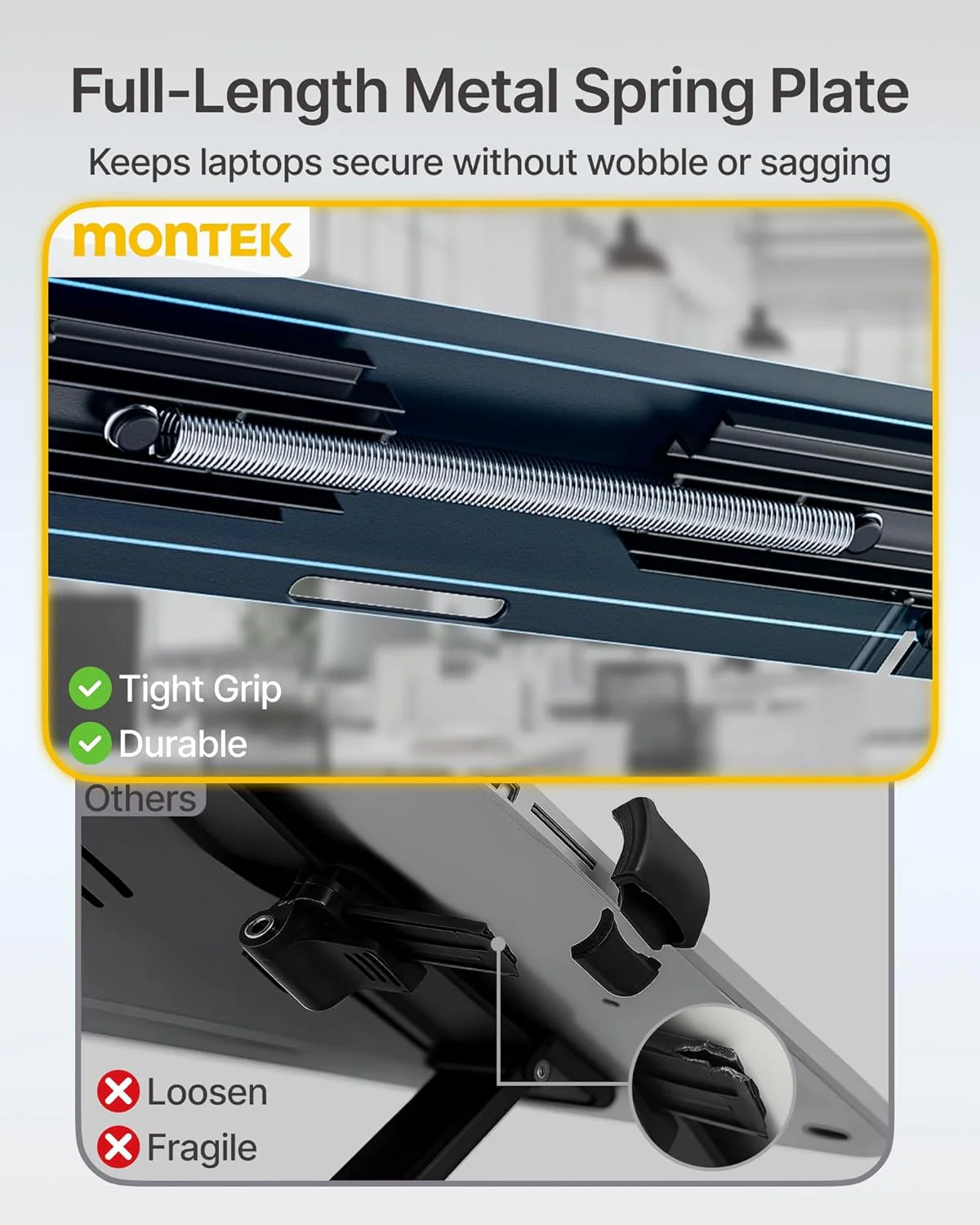 Adjustable Laptop Tray for Monitor Arm & Stand | MA1000BK-LT - Image 5