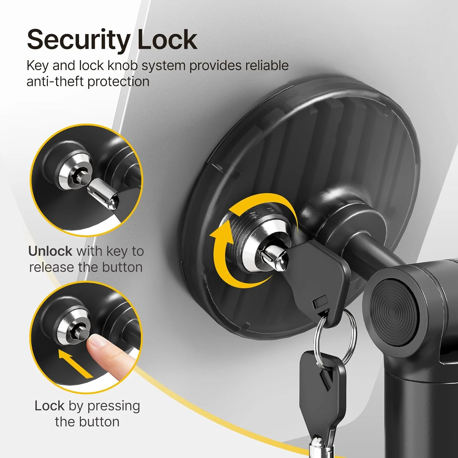 Anti-Theft Tablet Stand | HW1291BK - Image 3