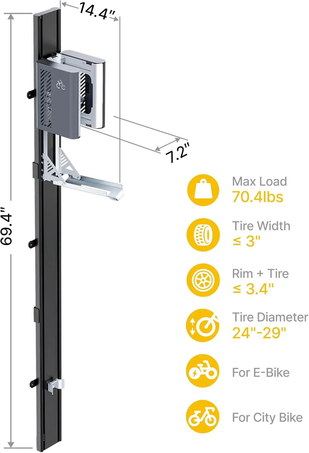 Automatic Lift EBike Rack | VA1009GR - Image 8