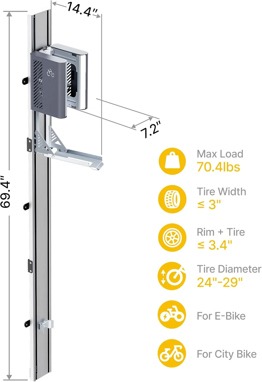 Automatic Lift EBike Rack | VA1009SL - Image 8