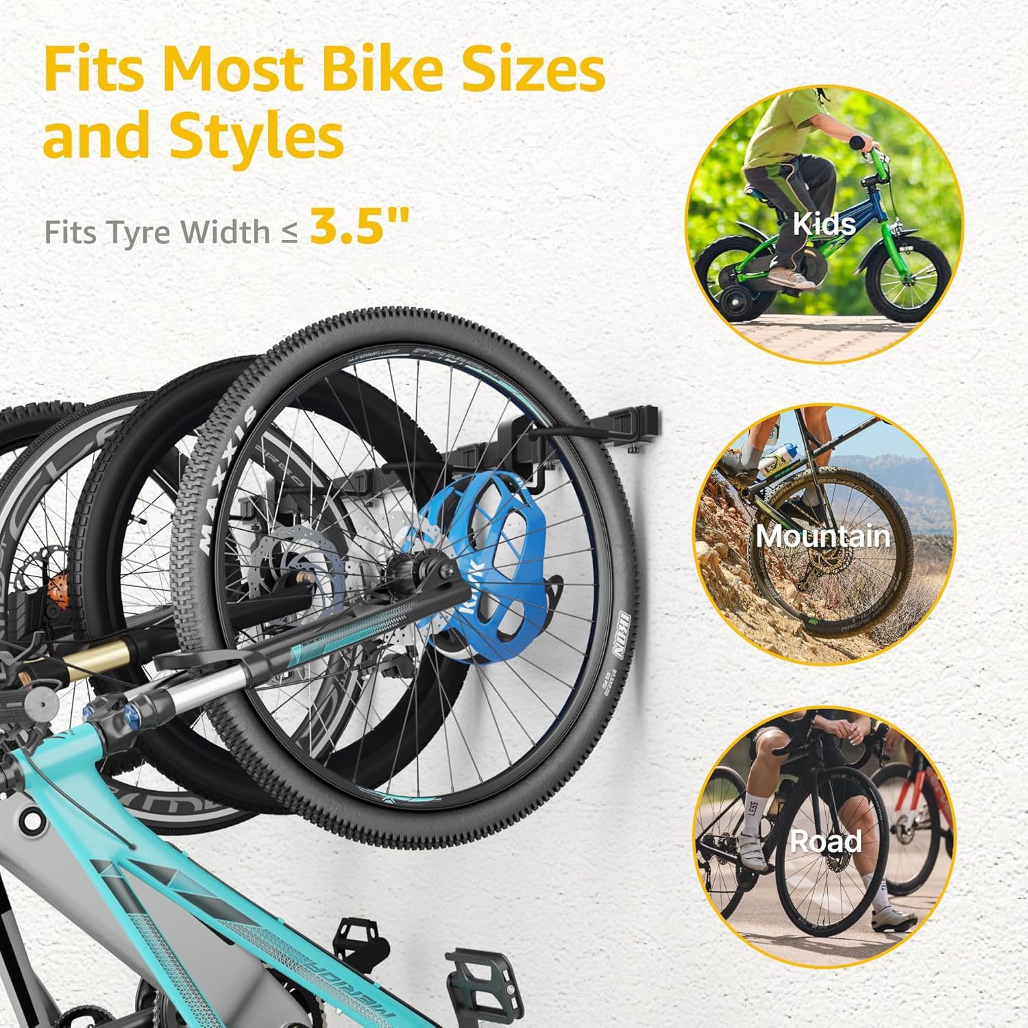 Bike Storage Rack for 4 Bikes | VA1005BK - Image 6