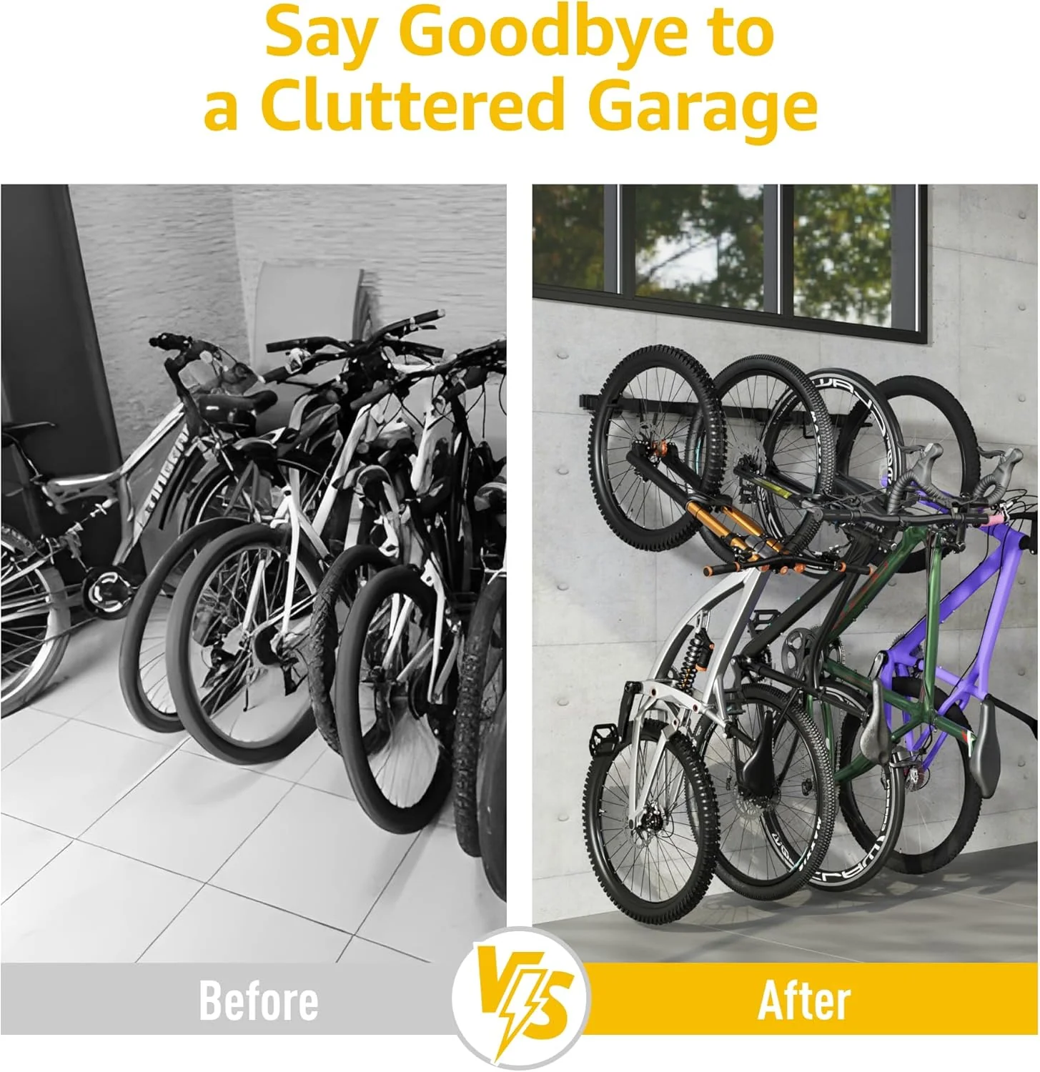 Bike Storage Rack for 4 Bikes | VA1005BK - Image 8
