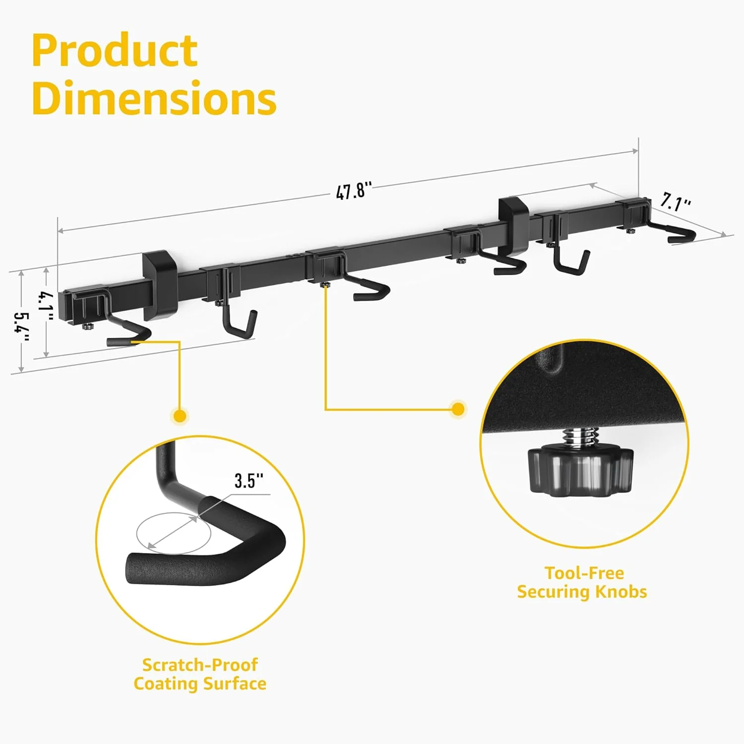 Bike Storage Rack for 4 Bikes | VA1005BK - Image 9