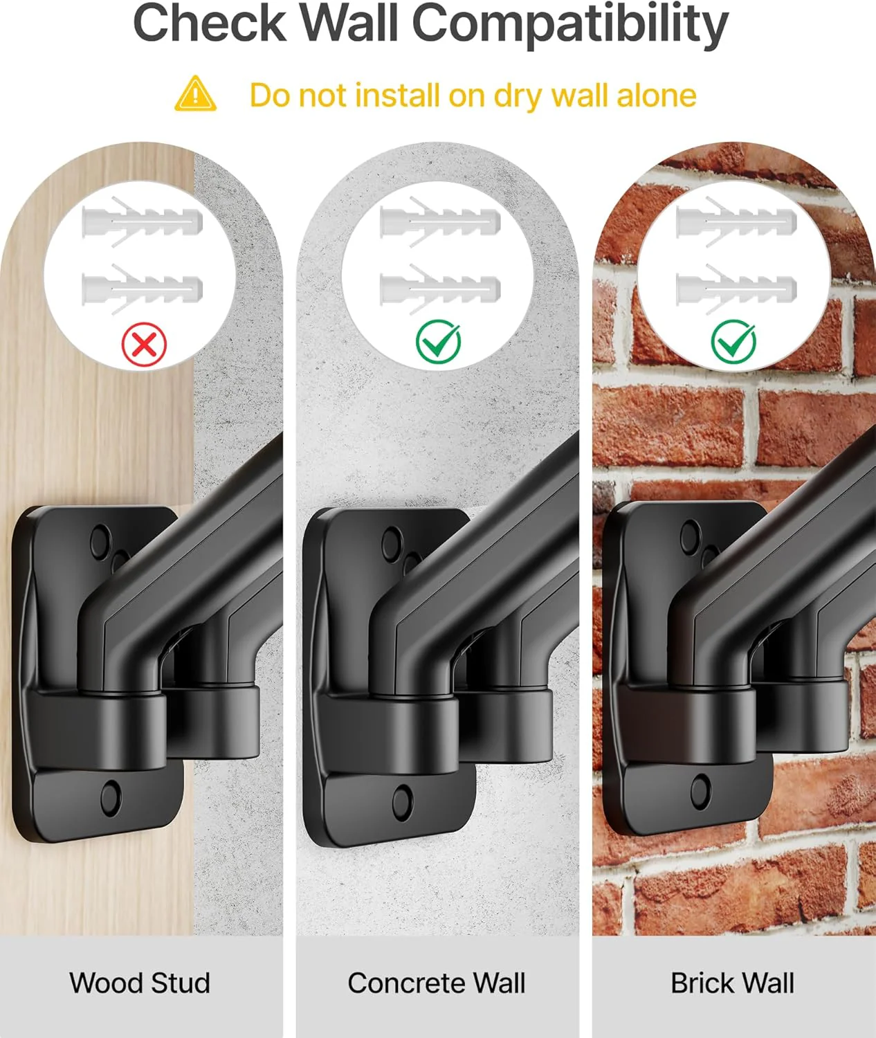 Dual Monitor Wall Mount for 17"-32" Screens | MA1002WBK-D - Image 6