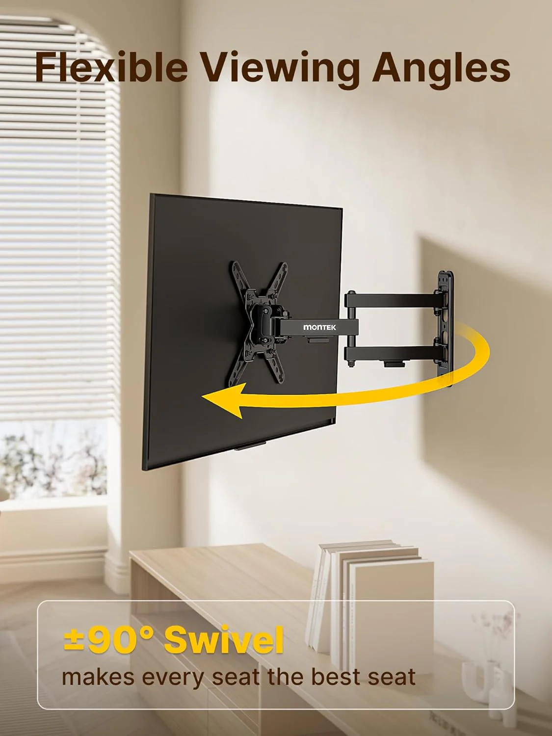 Full Motion TV Wall Mount for 13“-43” TVs |  HW1239BK - Image 5