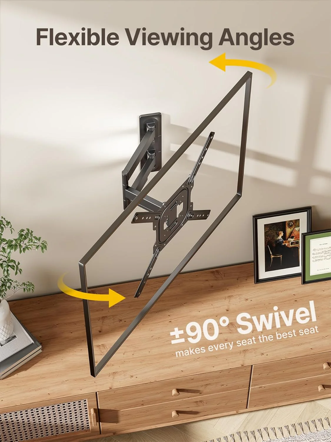 Full Motion TV Wall Mount for 23"–65" TVs | HW1241BK - Image 5