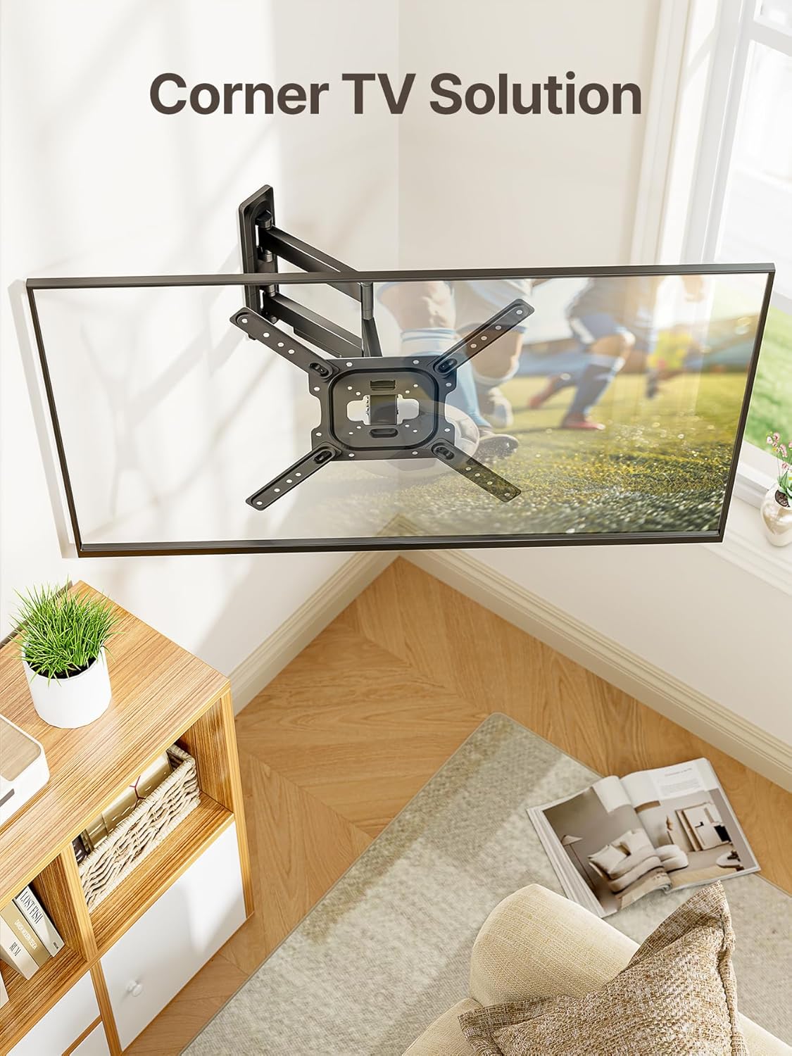 Full Motion TV Wall Mount for 23"–65" TVs | HW1241BK - Image 8