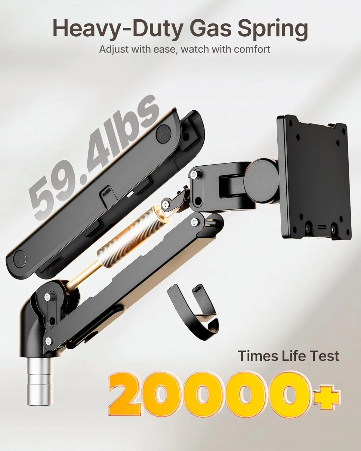 Heavy-Duty Monitor Arm for 17-57" Screens | MA1001UCPBK-D - Image 4