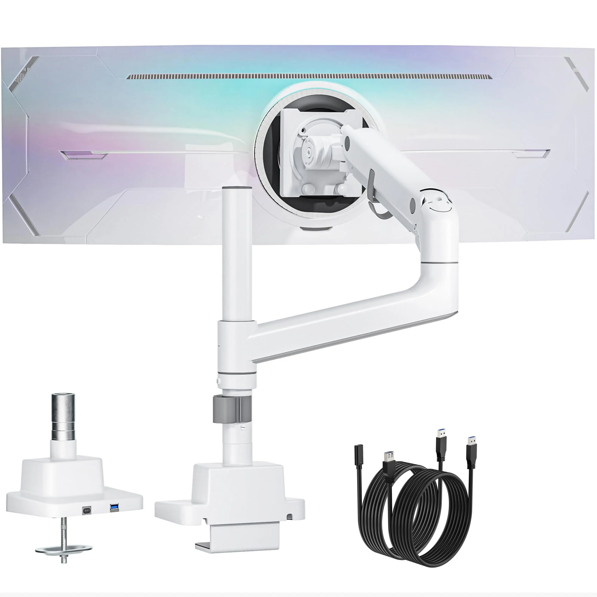 Heavy-Duty Single Monitor Arm for 17"-57" Screens | MA1001UCPBK - Image 10