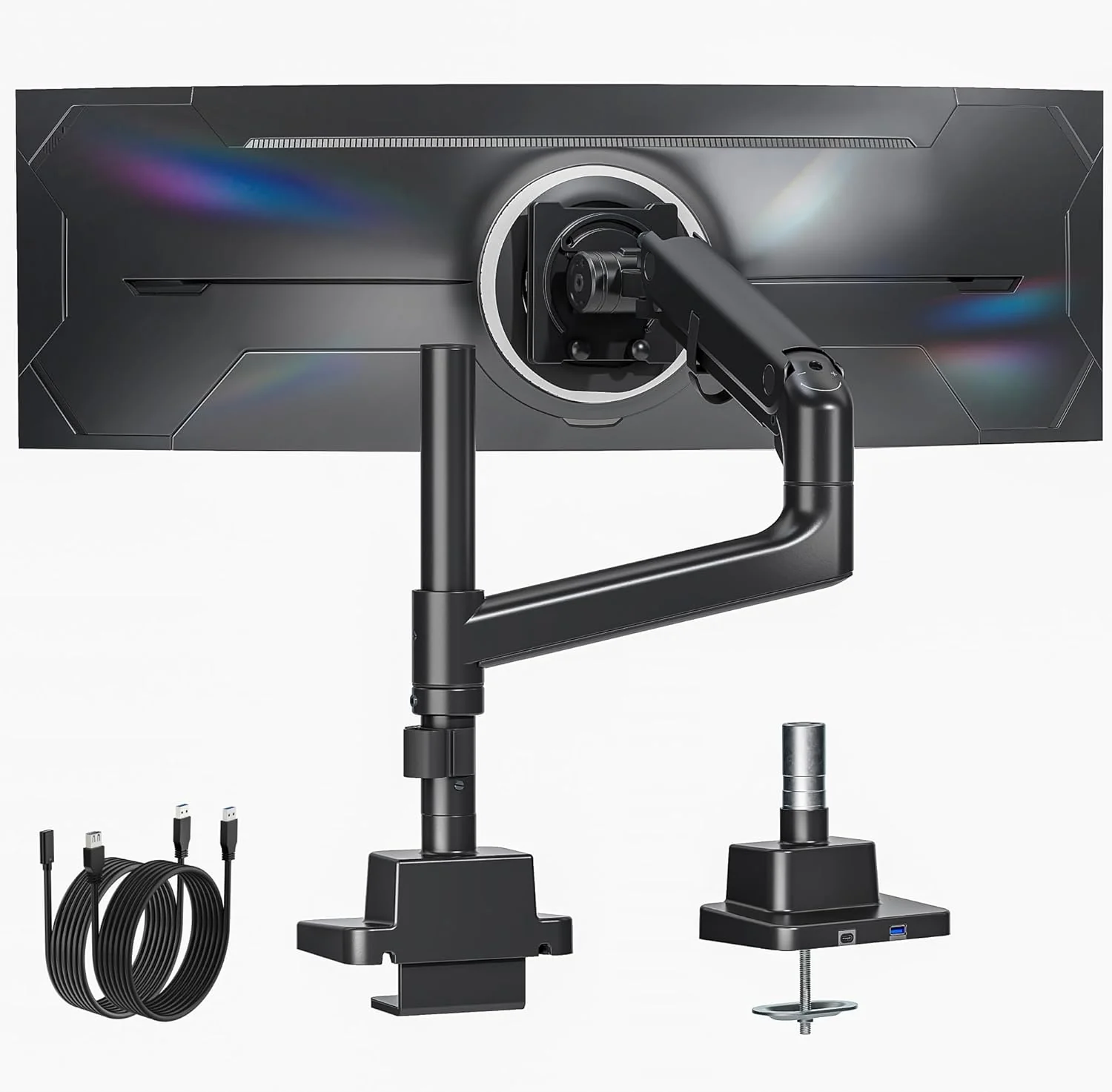 Heavy-Duty Single Monitor Arm for 17"-57" Screens | MA1001UCPBK - Image 11