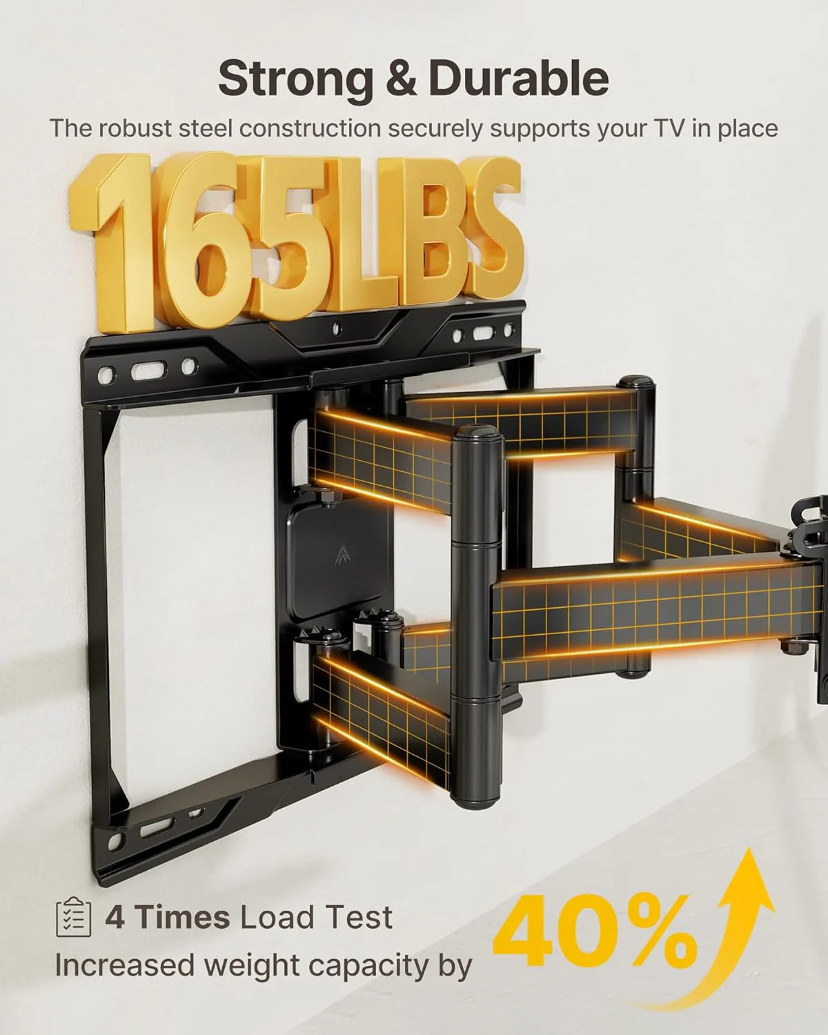 Heavy Duty TV Wall Mount for 37"-90" TV | HW1271BK - Image 3