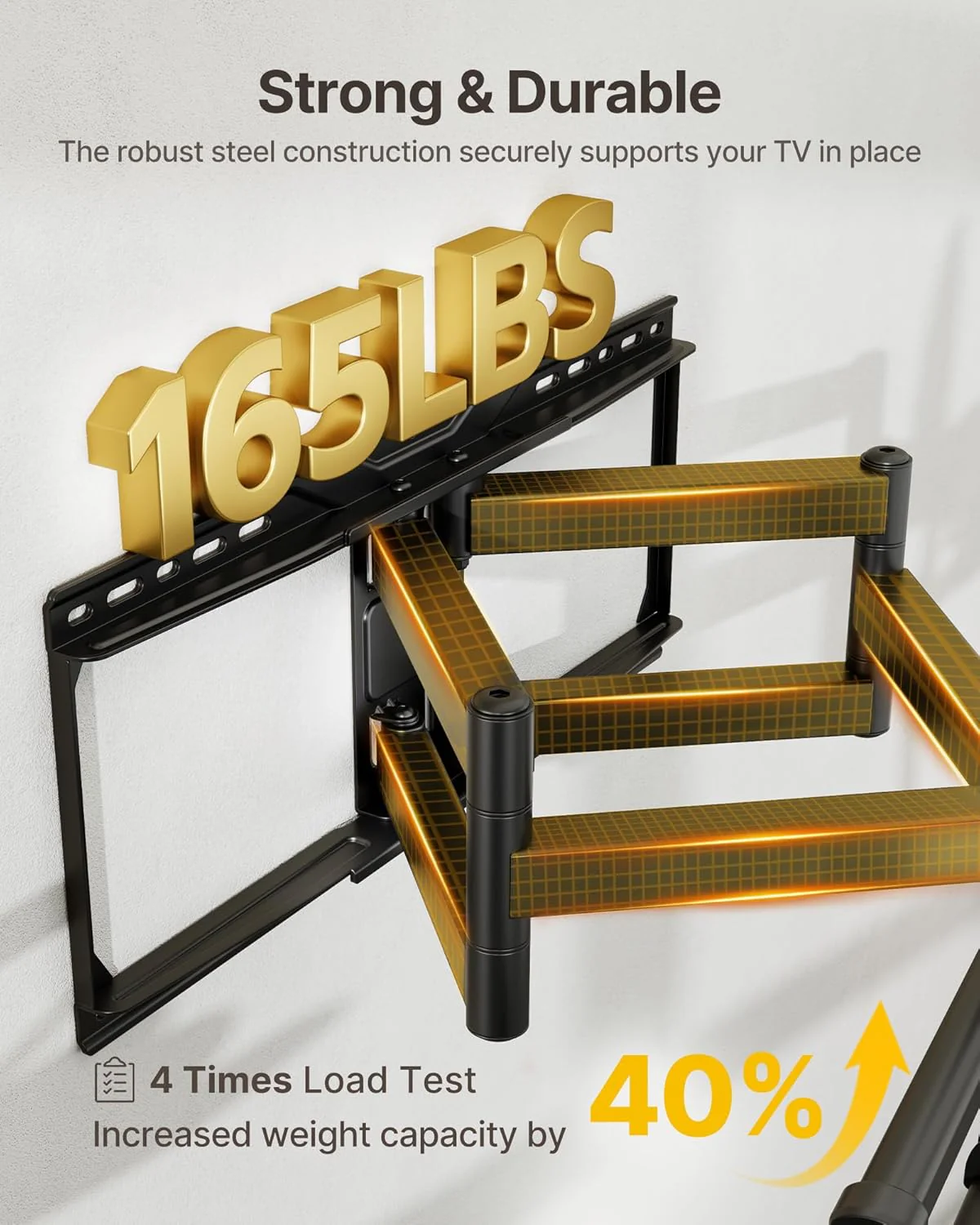 Heavy Duty TV Wall Mount for 50"-100" TV | HW1270BK - Image 3