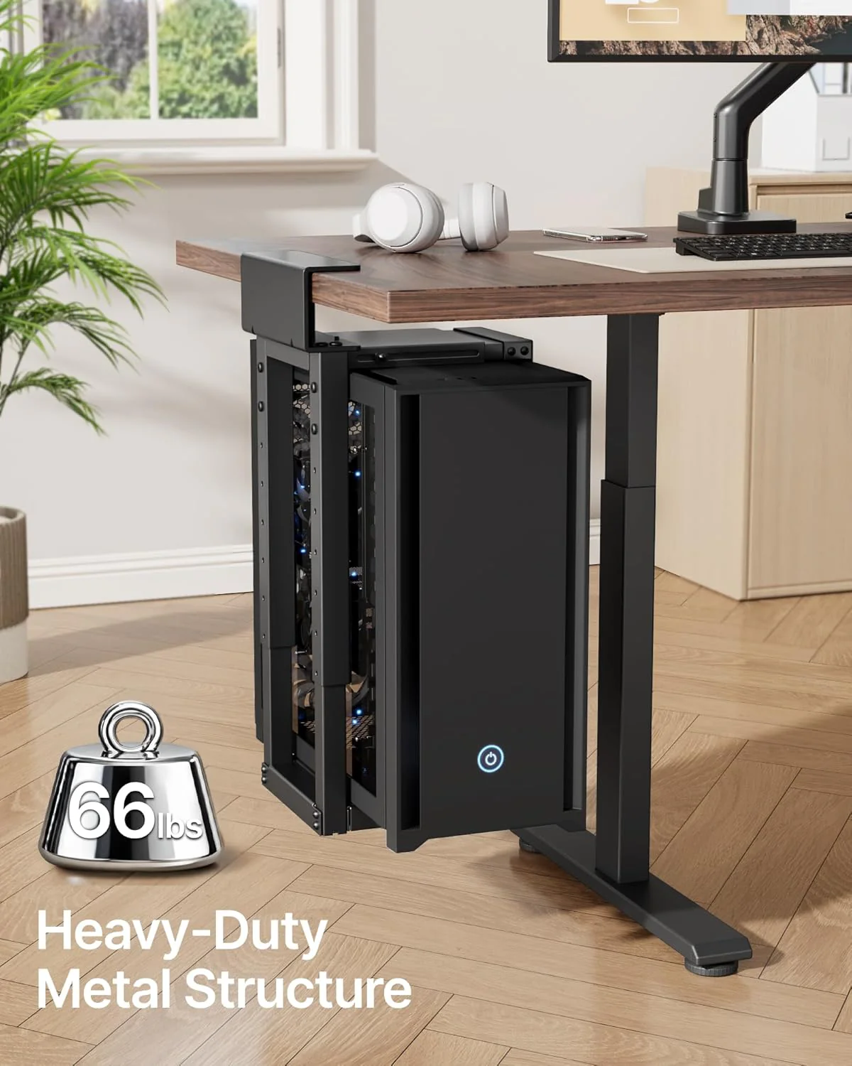 Heavy-Duty Under Desk PC Mount | HW1286BK - Image 3