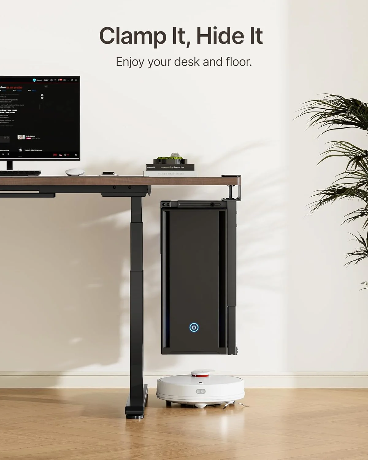 Heavy-Duty Under Desk PC Mount | HW1286BK - Image 6