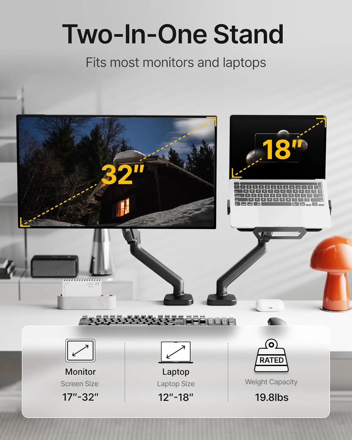 Laptop Arm Mount for Desk | MA1002LPBK - Image 2