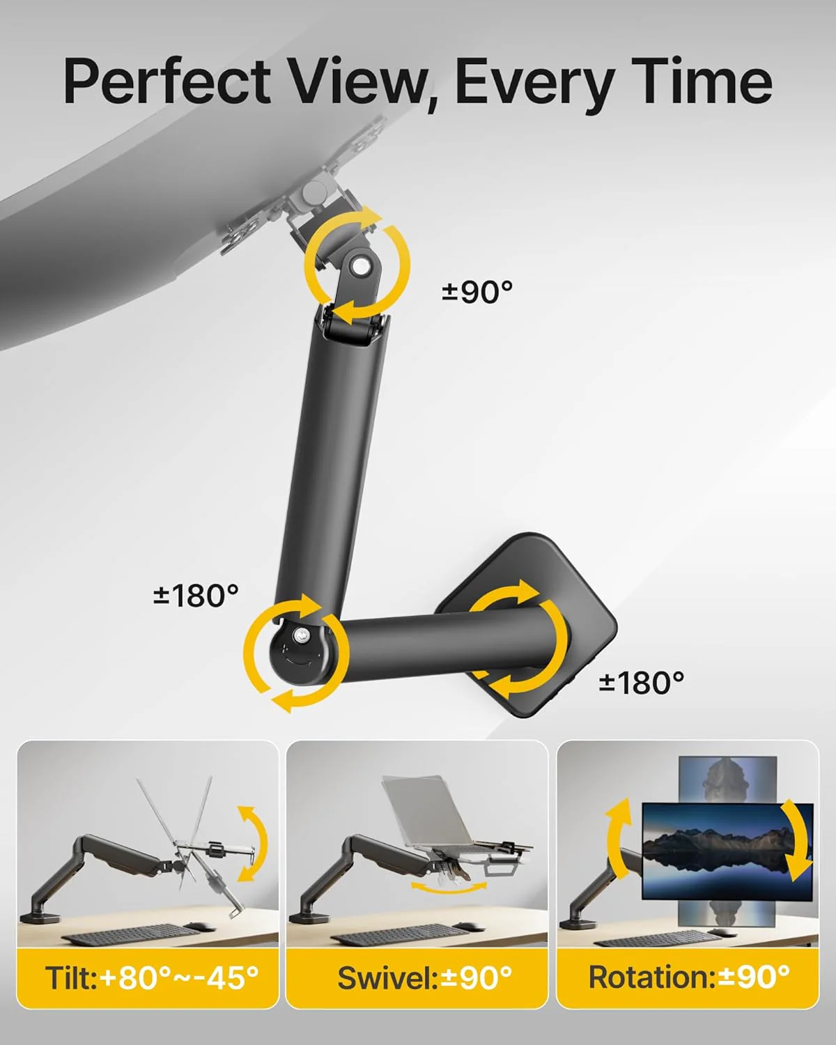Laptop Arm Mount for Desk | MA1002LPBK - Image 5