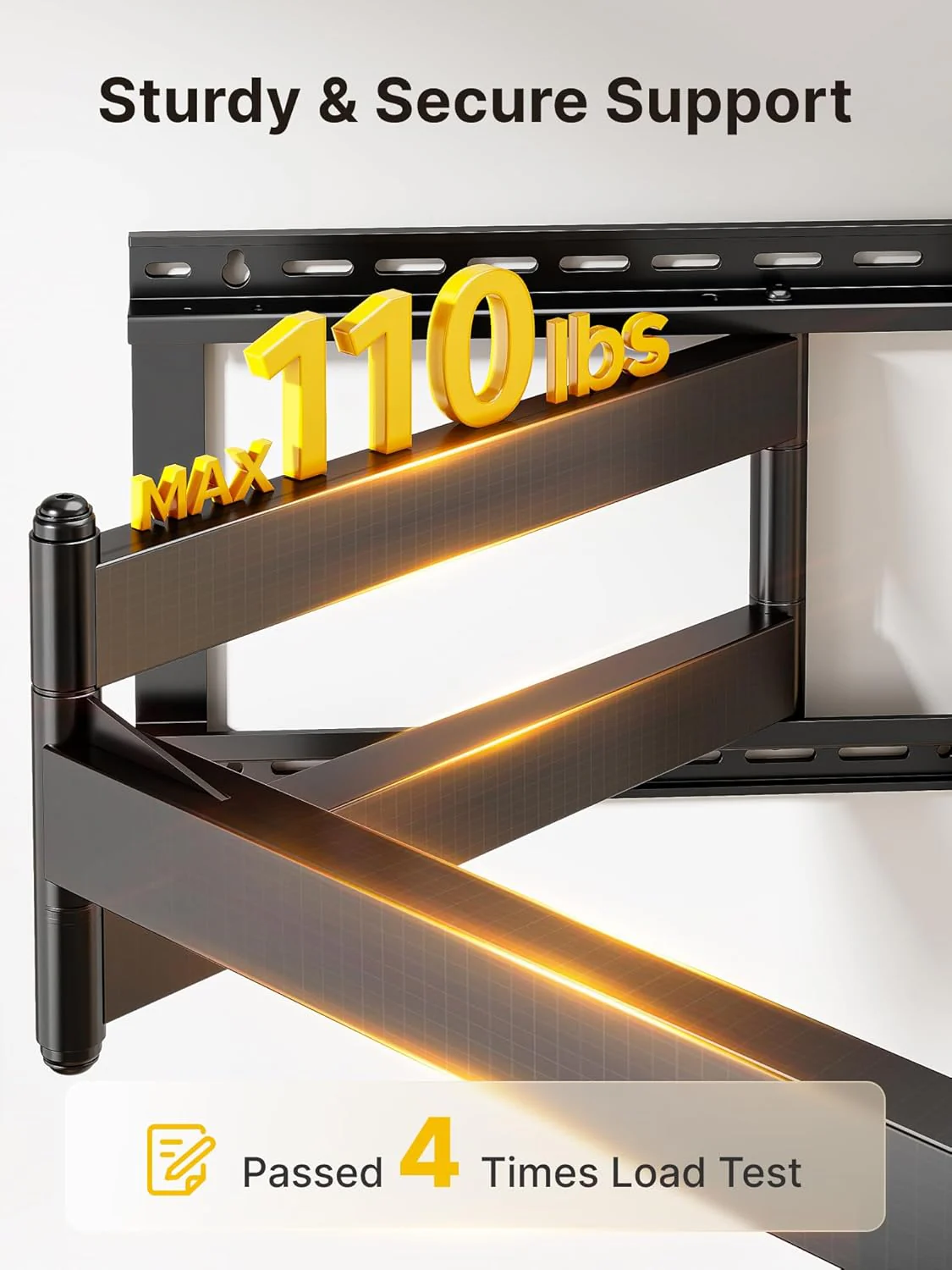 Long Arm TV Wall Mount for 43"-80" TVs | HW1258BK - Image 6