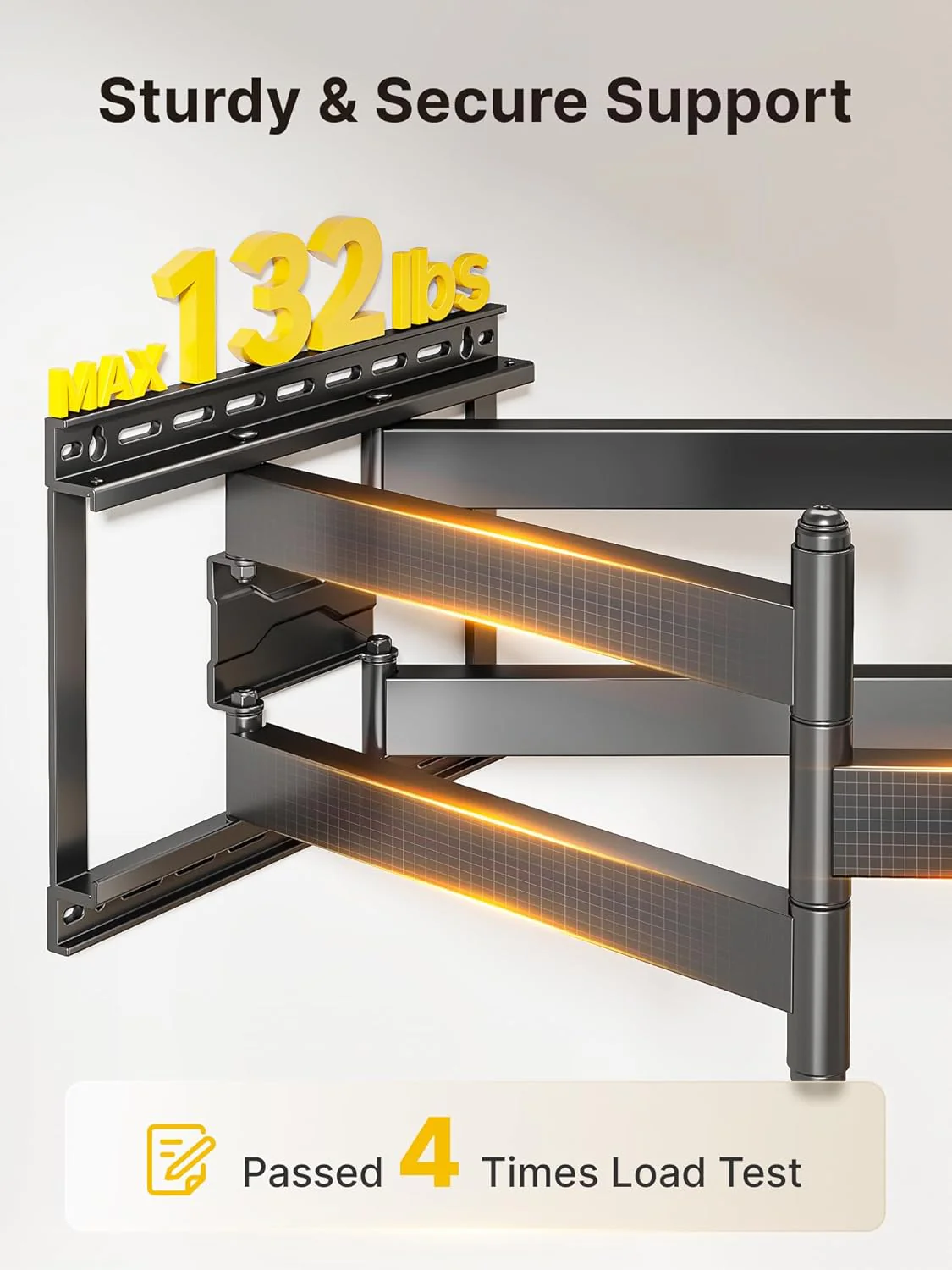 Long Arm TV Wall Mount for 43"-90" TVs | HW1259BK - Image 6