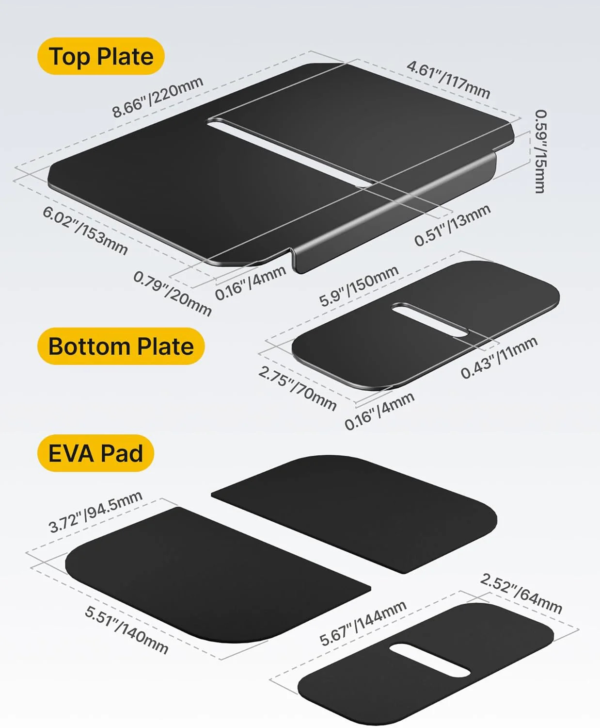 Monitor Mount Reinforcement Plate | MA1000BK-AC1 - Image 4