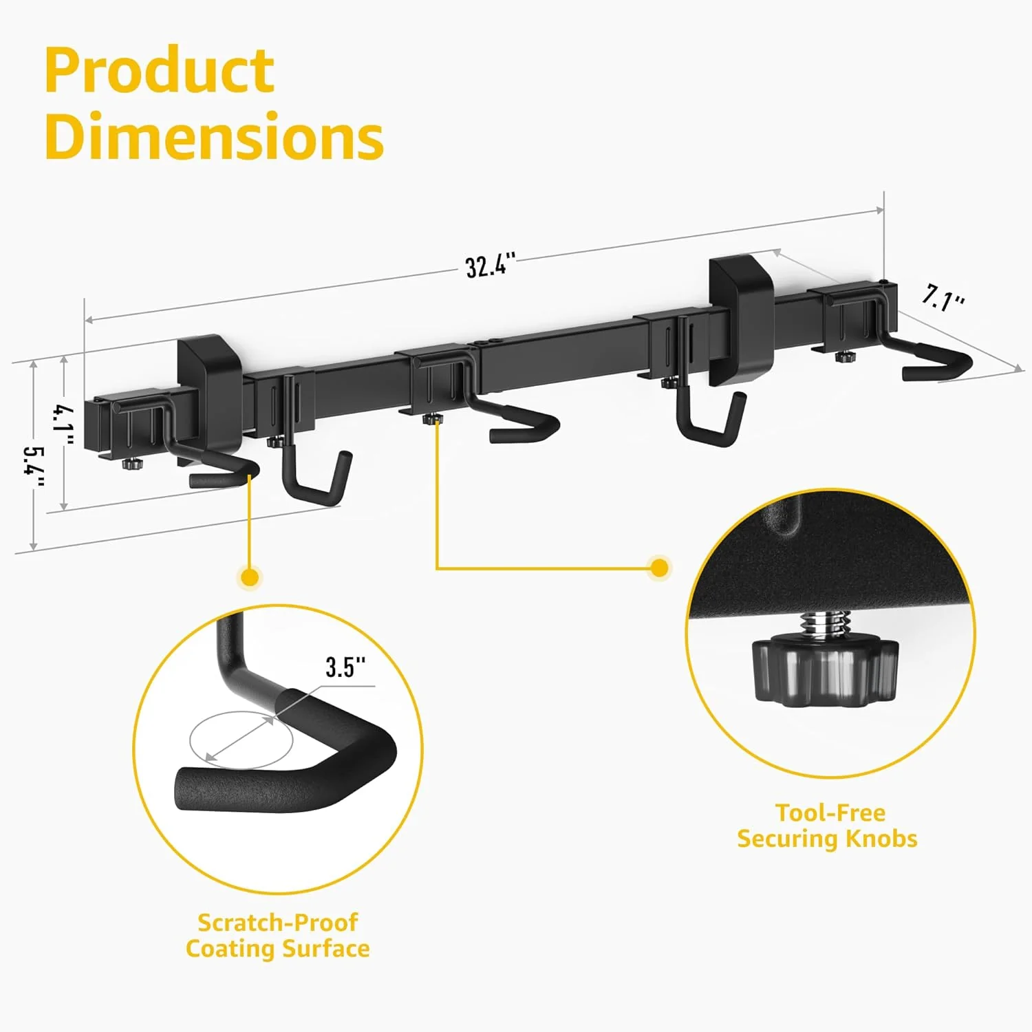 Bike Storage Rack for 3 Bikes | VA1004BK - Image 7