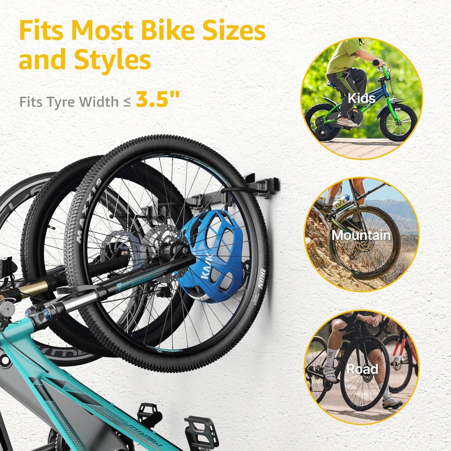 Bike Storage Rack for 3 Bikes | VA1004BK - Image 8