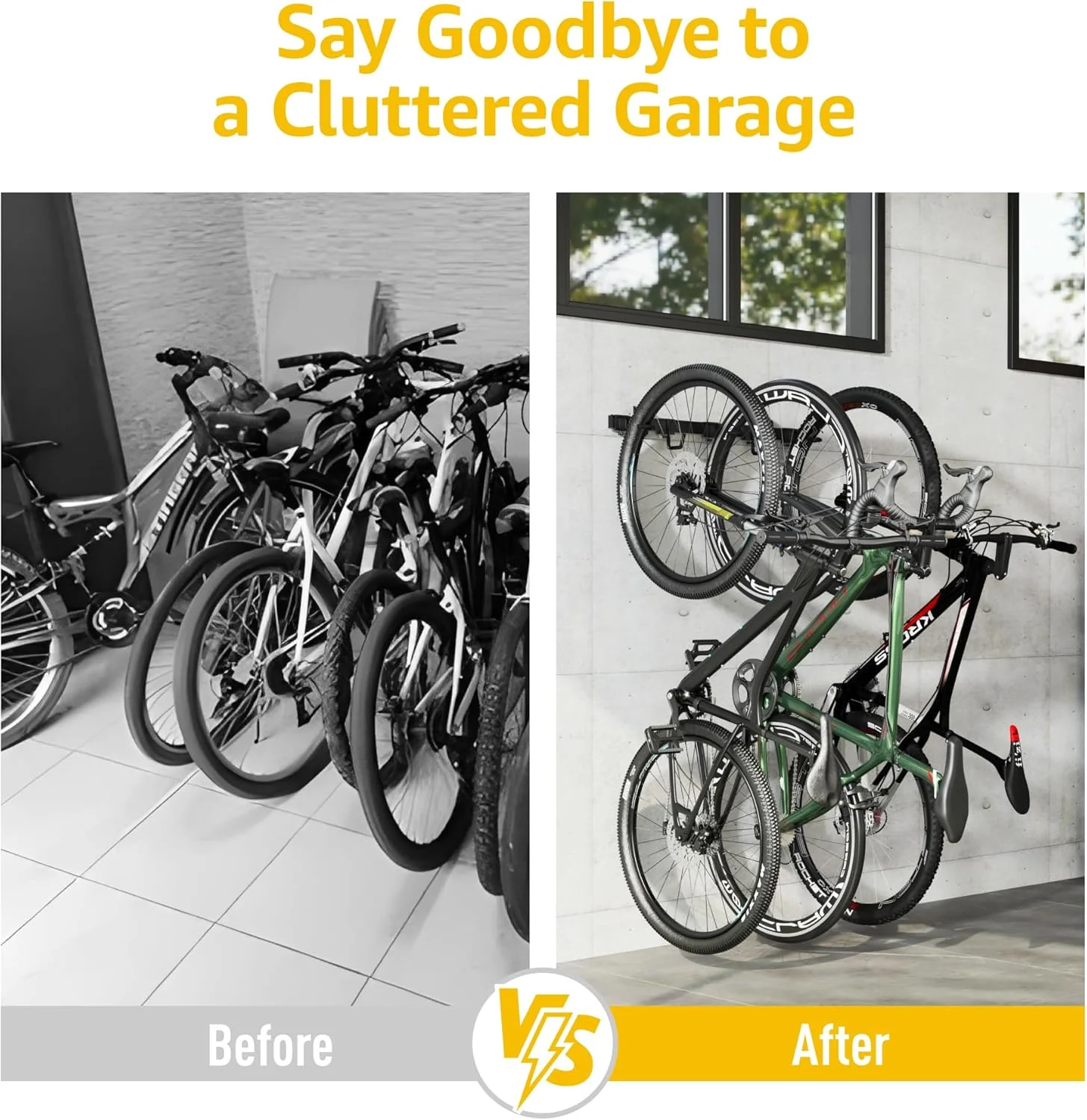 Bike Storage Rack for 3 Bikes | VA1004BK - Image 9