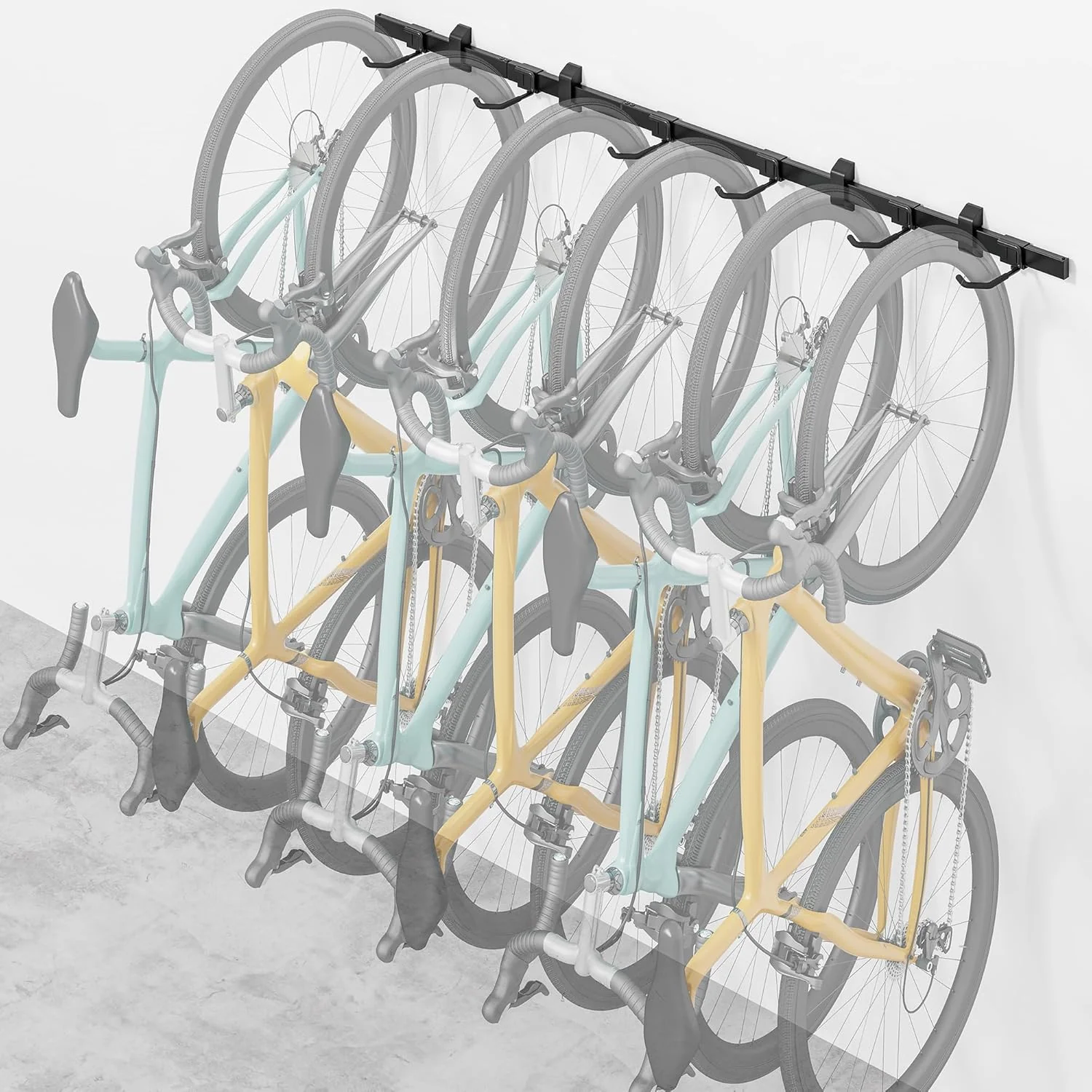 Bike Storage Rack for 6 Bikes | VA1008BK - Image 10