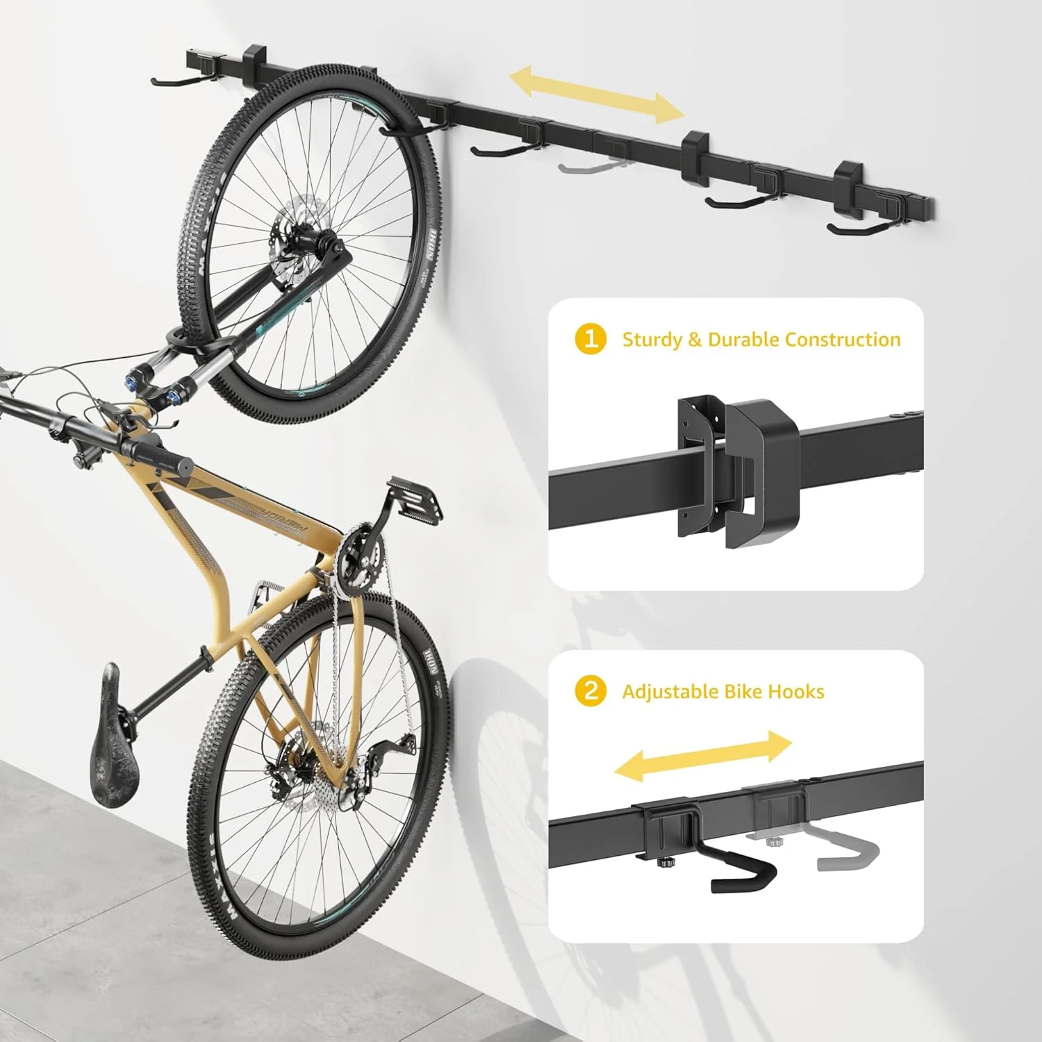Bike Storage Rack for 6 Bikes | VA1008BK - Image 3