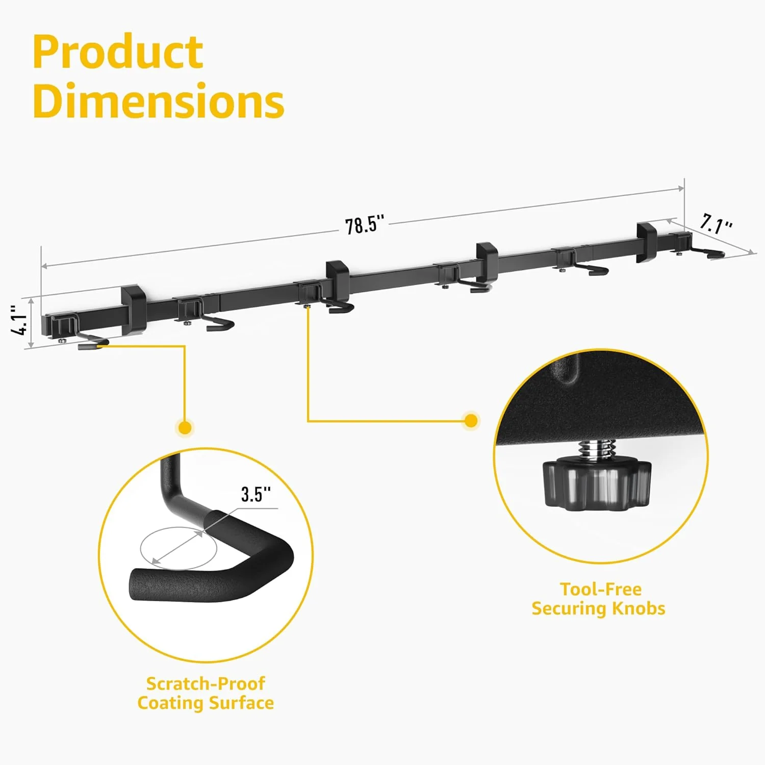 Bike Storage Rack for 6 Bikes | VA1008BK - Image 5