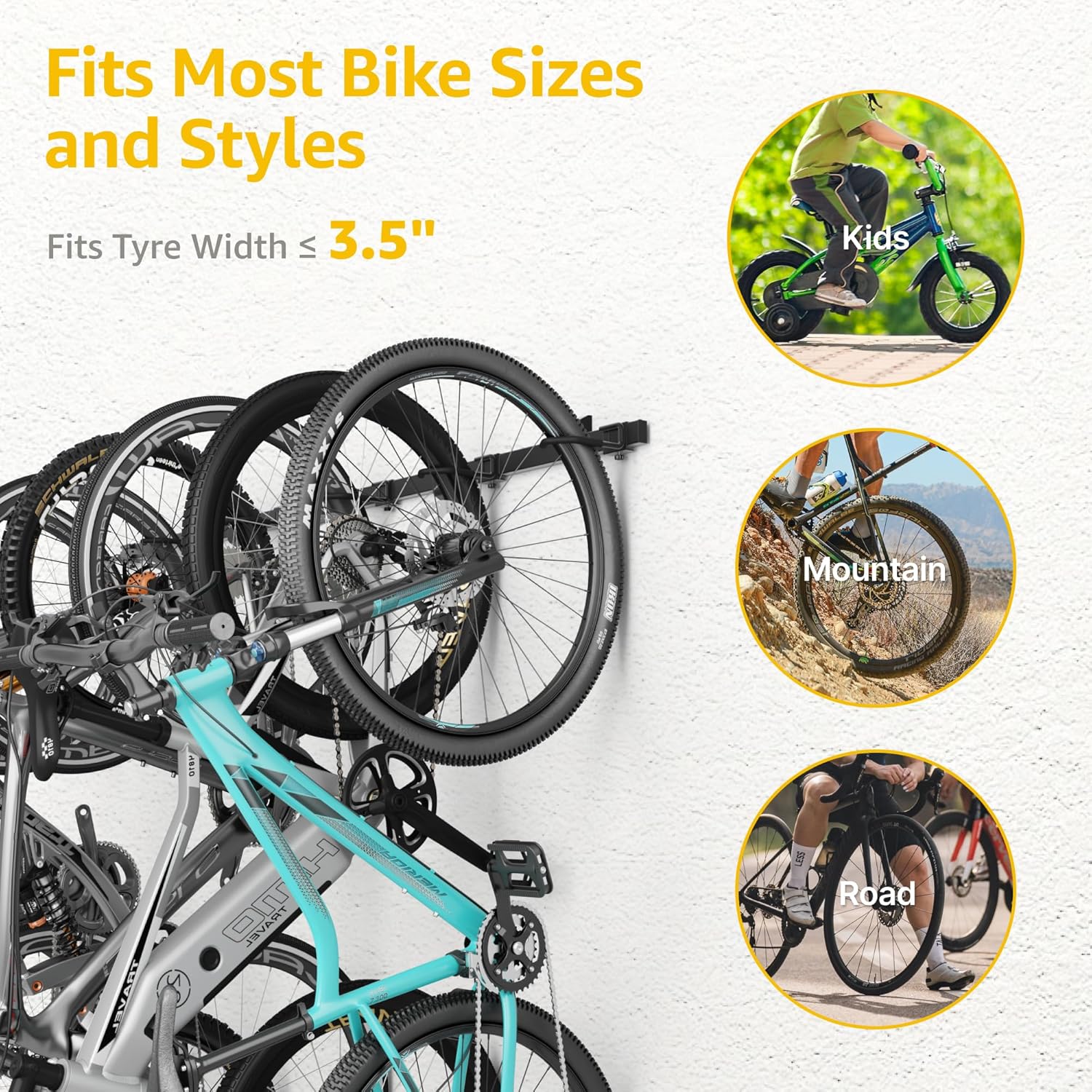 Bike Storage Rack for 6 Bikes | VA1008BK - Image 7