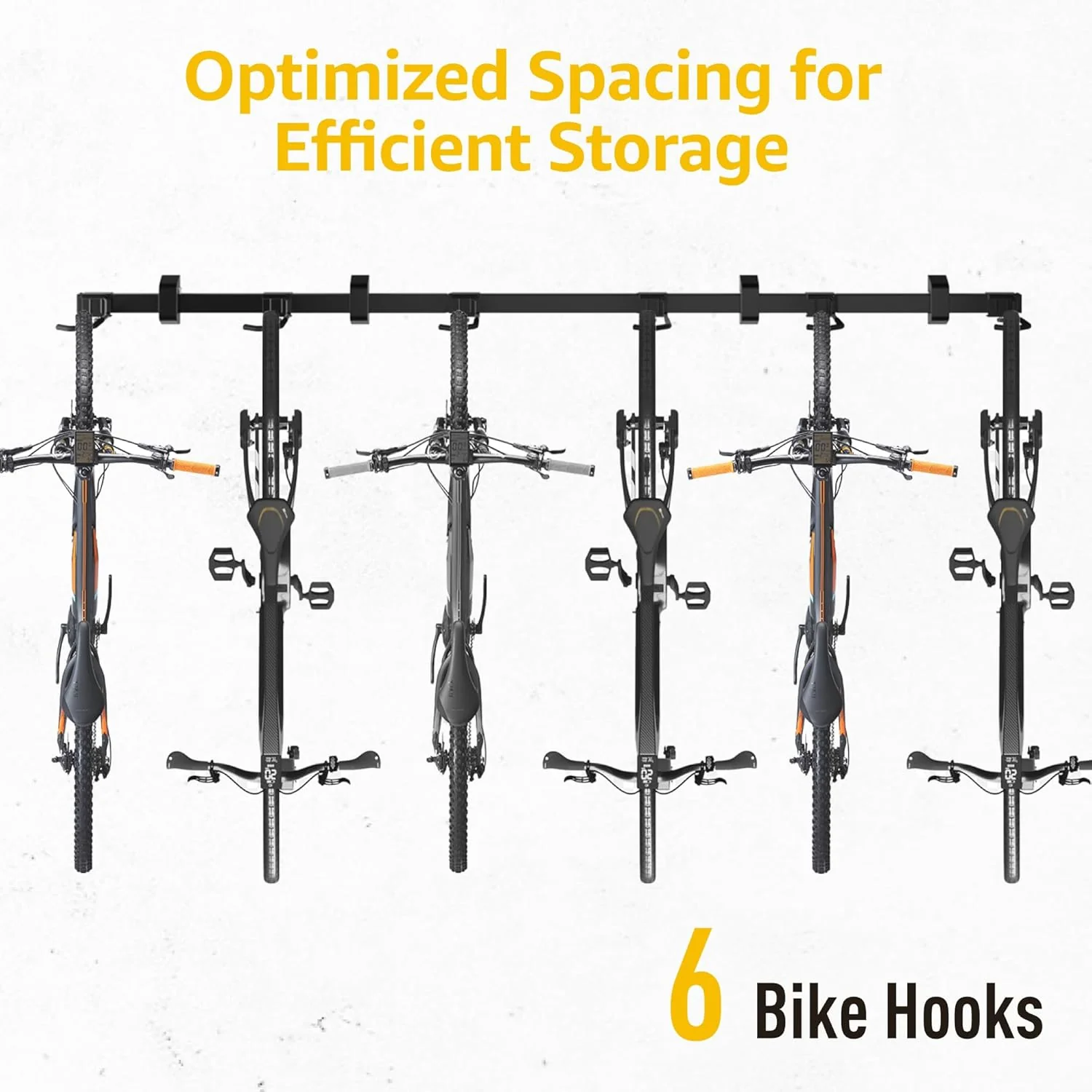 Bike Storage Rack for 6 Bikes | VA1008BK - Image 9