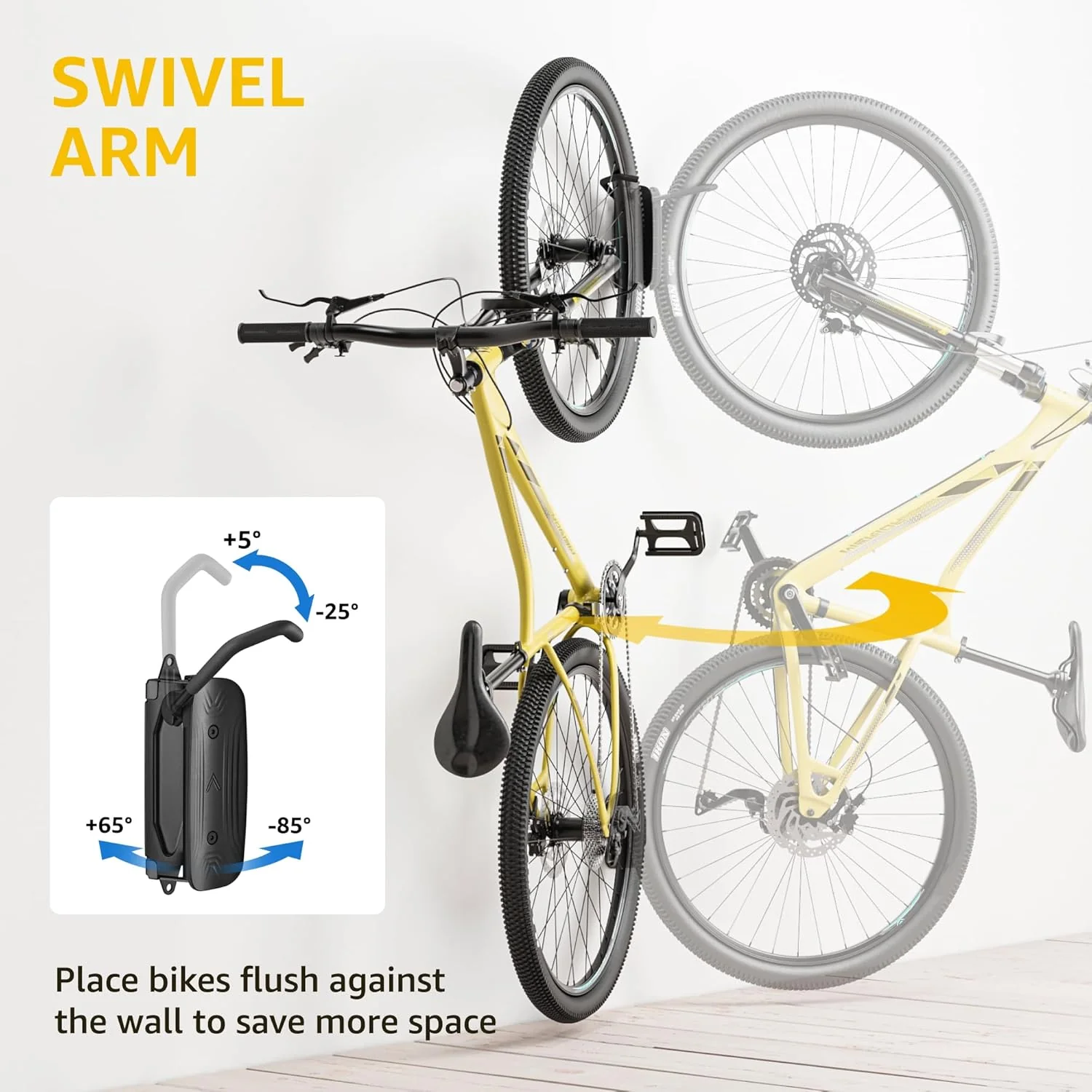 Swivel Bike Wall Mount | VA1001BK - Image 3