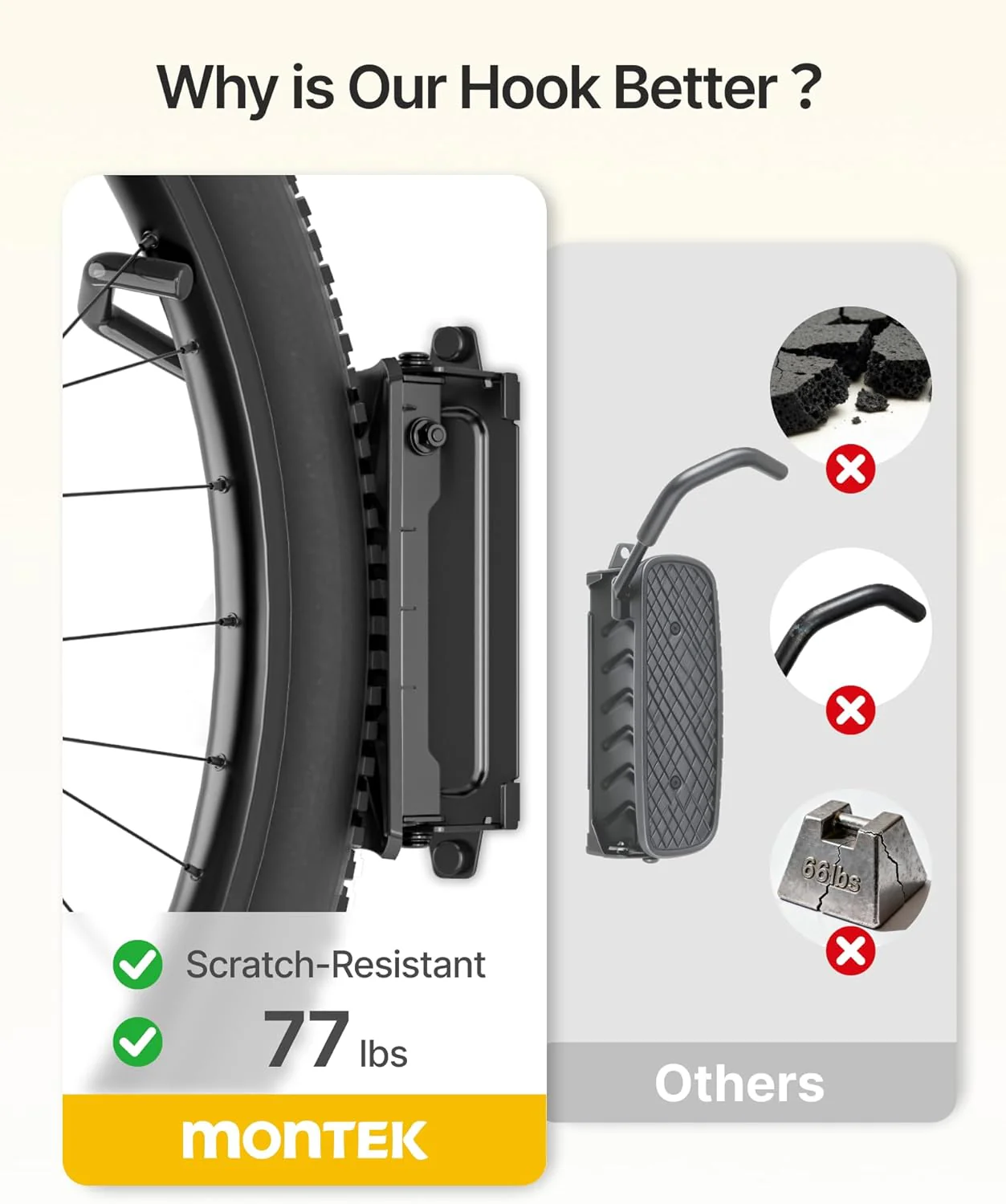Swivel Bike Wall Mount For Max 3.5" Width Tire | VA1010BK - Image 4