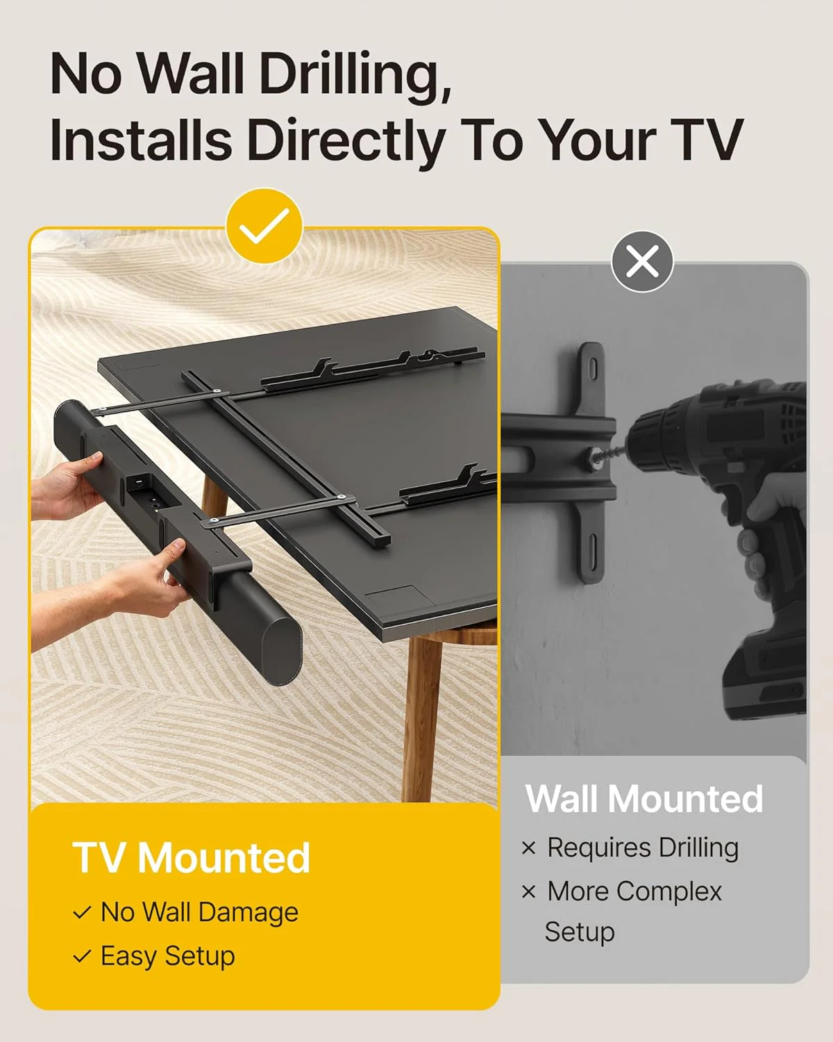 Universal Soundbar Mount | HW1289BK - Image 4