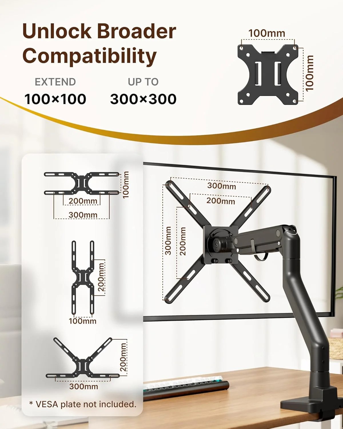 VESA Mount Adapter Kit | MA1000BK-AC2 - Image 4