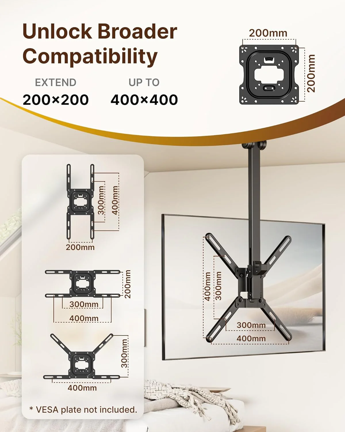 VESA Mount Adapter Kit | MA1000BK-AC2 - Image 5