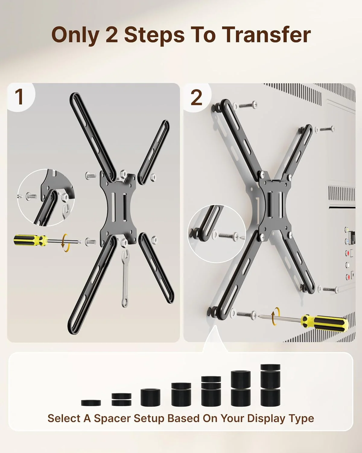 VESA Mount Adapter Kit | MA1000BK-AC2 - Image 6